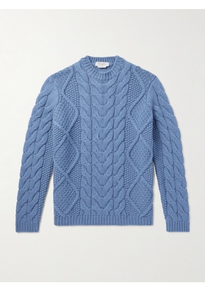 Gabriela Hearst - Cable-Knit Cashmere Sweater - Men - Blue - S
