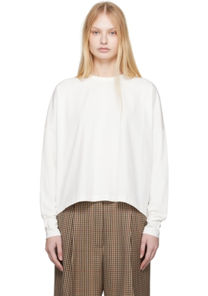 Studio Nicholson White Loop Long Sleeve T-shirt