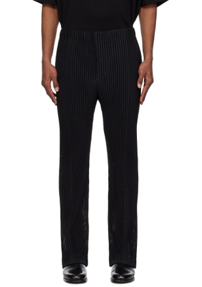 HOMME PLISSÉ ISSEY MIYAKE Black Outer Mesh Trousers
