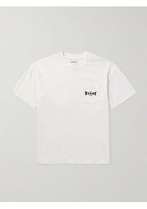 READYMADE - Logo-Print Cotton-Jersey T-Shirt - Men - White - S