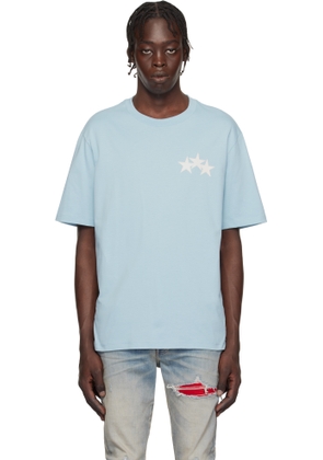 AMIRI Blue Three Star T-shirt
