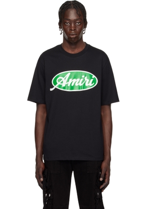 AMIRI Black 'Amiri' Oval T-shirt