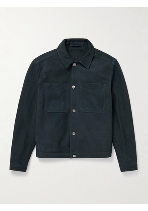 Mr P. - Suede Jacket - Men - Blue - XS