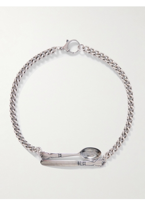 Enfants Riches Déprimés - Spoon and Knife Silver Necklace - Men - Silver