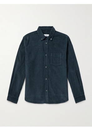 Mr P. - Cotton-Blend Corduroy Shirt - Men - Blue - XS