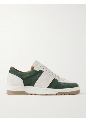 Mr P. - Atticus Colour-Block Suede Sneakers - Men - Green - UK 7