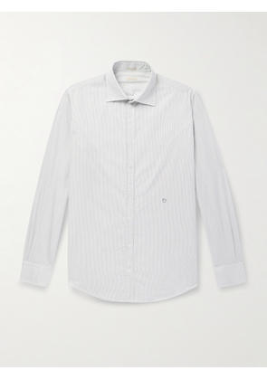 Massimo Alba - Genova Striped Cotton-Poplin Shirt - Men - White - S