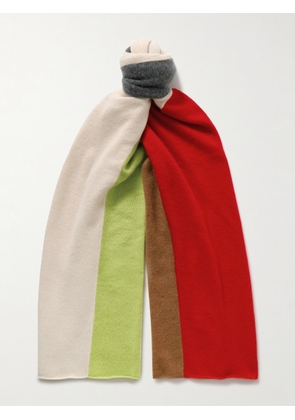 The Elder Statesman - Colour-Block Cashmere Scarf - Men - Multi