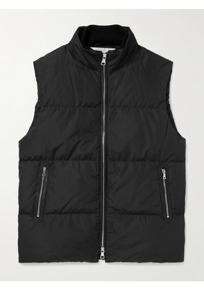 Mr P. - Padded Recycled-Shell Hooded Down Gilet - Men - Black - XS