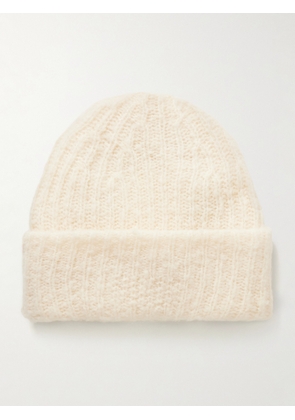 Guest In Residence - Cloud Ribbed Merino Wool-Blend Beanie - Men - Neutrals