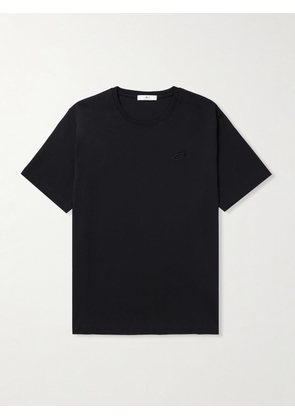 Mr P. - Collegiate Logo-Appliquéd Cotton-Jersey T-Shirt - Men - Black - XS