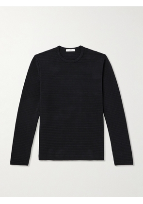 Mr P. - Ribbed Cotton-Jersey T-Shirt - Men - Black - XS