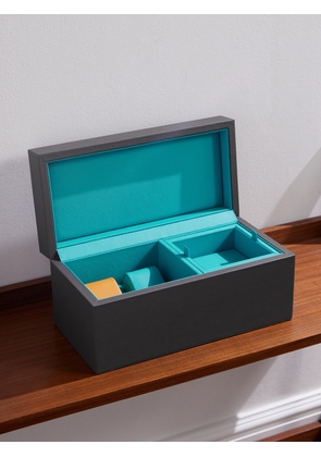 Pinel et Pinel - Tarmac Full-Grain Leather Two-Piece Travel Watch Case - Men - Gray