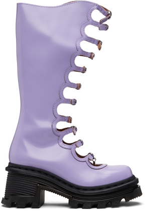Marc Jacobs Purple Dr. Martens Edition Kiki Tall Boots