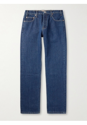 Cherry Los Angeles - Straight-Leg Logo-Embroidered Jeans - Men - Blue - UK/US 28