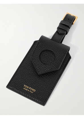 TOM FORD - Full-Grain Leather Luggage Tag - Men - Black