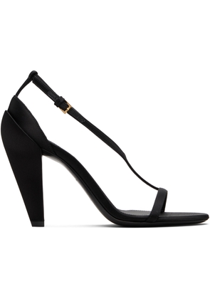 Givenchy Black Naked Satin Heeled Sandals