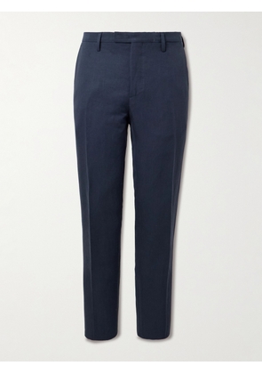 Boglioli - Straight-Leg Lyocell and Linen-Blend Twill Suit Trousers - Men - Blue - IT 46