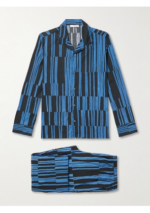 Mr P. - Striped Cotton Pyjama Set - Men - Blue - XS/S