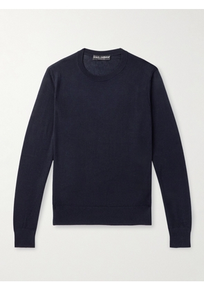 Dolce&Gabbana - Cashmere Sweater - Men - Blue - IT 46