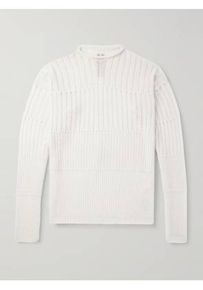 Rick Owens - Oversized Open-Knit Virgin Wool-Blend Sweater - Men - Neutrals - S