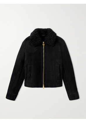 Versace - Shearling Jacket - Men - Black - IT 46