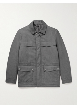 Canali - Padded Twill Field Jacket - Men - Gray - IT 46