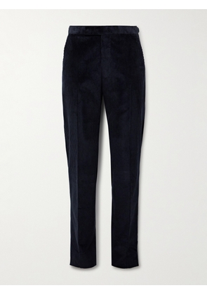 Richard James - Chapman Slim-Fit Straight-Leg Cotton-Corduroy Suit Trousers - Men - Blue - UK/US 30