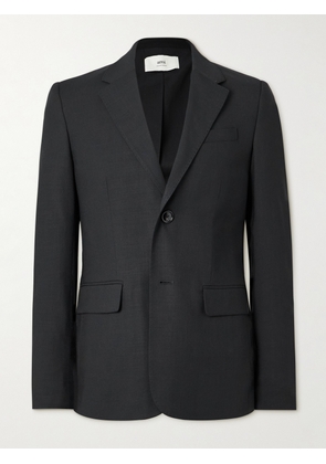 AMI PARIS - Slim-Fit Wool-Twill Blazer - Men - Black - IT 46