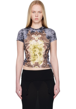 Jean Paul Gaultier Multicolor 'The Blue Médaillon' T-shirt