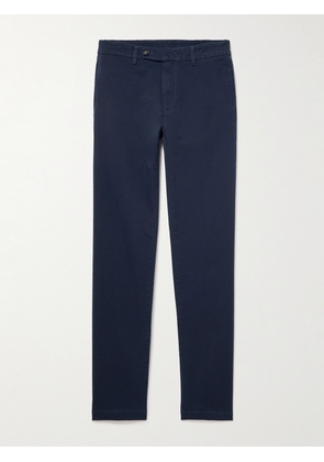 Massimo Alba - Winch2 Slim-Fit Cotton-Blend Twill Trousers - Men - Blue - IT 46