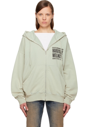 032c Green Hardcore Wellness Zip-Up Jacket