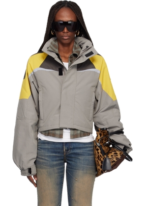 Martine Rose Gray Shrunken Sports Jacket