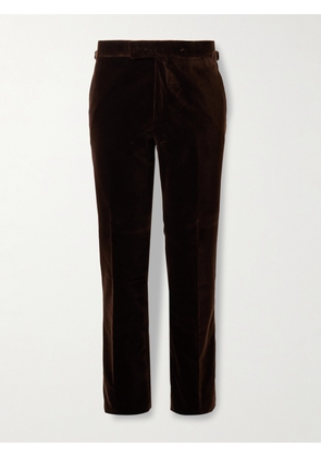 Kingsman - Cotton-Velvet Suit Trousers - Men - Brown - IT 46