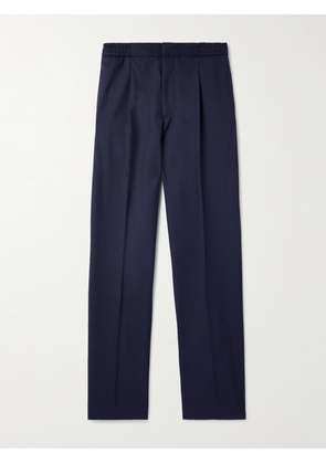 Officine Générale - Drew Tapered Pleated Wool Trousers - Men - Blue - IT 44