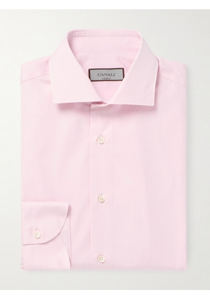 Canali - Essentials Cotton-Poplin Shirt - Men - Pink - EU 37