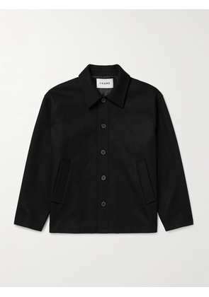 FRAME - Wool-Felt Overshirt - Men - Black - S