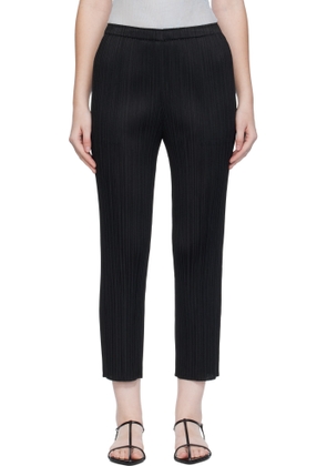 PLEATS PLEASE ISSEY MIYAKE Black Lamp Shade Trousers