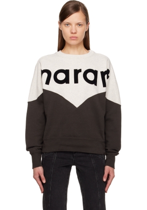 Isabel Marant Etoile Gray & Black Houston Sweatshirt