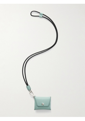 TOM FORD - Full-Grain Leather Case with Lanyard - Men - Blue