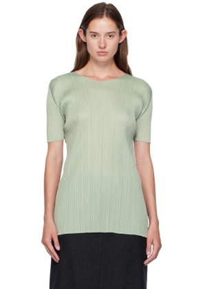 PLEATS PLEASE ISSEY MIYAKE Green Monthly Colors June T-shirt
