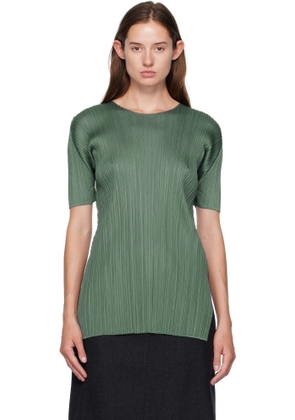 PLEATS PLEASE ISSEY MIYAKE Green Monthly Colors June T-shirt