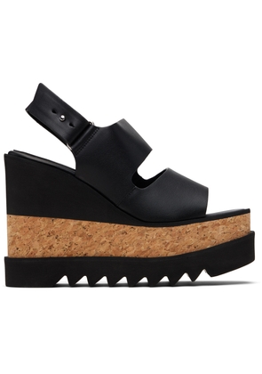 Stella McCartney Black Elyse Alter Mat Platform Heeled Sandals