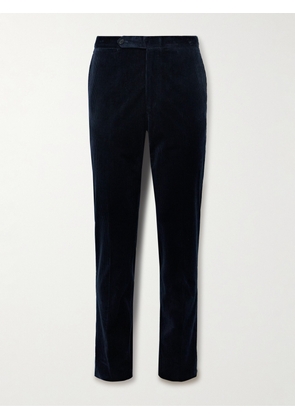 De Petrillo - Slim-Fit Cotton-Blend Corduroy Trousers - Men - Blue - IT 46