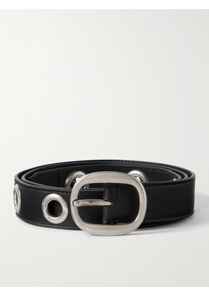 TOM FORD - 3cm Eyelet-Embellished Leather Belt - Men - Black - S