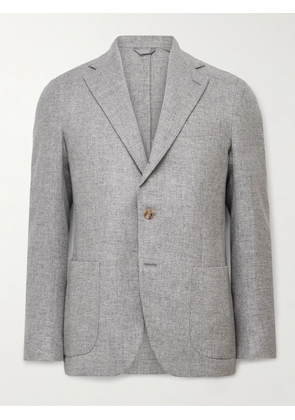 De Petrillo - Slim-Fit Virgin Wool and Cashmere-Blend Blazer - Men - Gray - IT 46