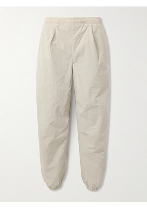 66 NORTH - Hringbraut Tapered Pleated Logo-Embroidered Nylon Track Pants - Men - Neutrals - XS