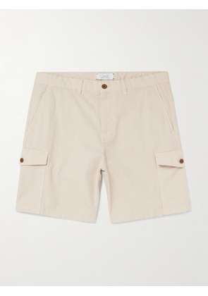Mr P. - Straight-Leg Cotton Blend-Ripstop Shorts - Men - Neutrals - 28