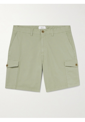 Mr P. - Straight-Leg Cotton-Blend Ripstop Shorts - Men - Green - 28