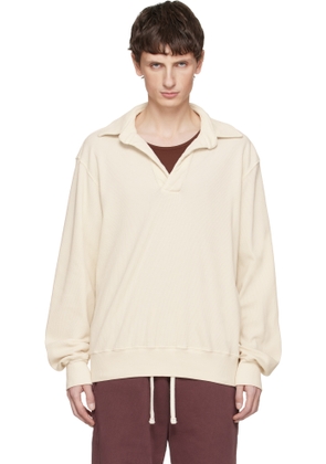 Les Tien Off-White Banded Polo